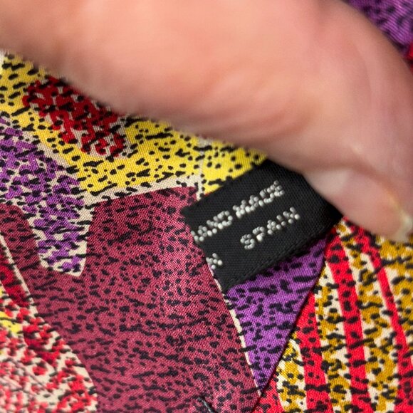 Missoni Cravatte Silk Men's Tie Set of 2 Bold Abstract Psychedelic Patterns - Picture 10 of 13